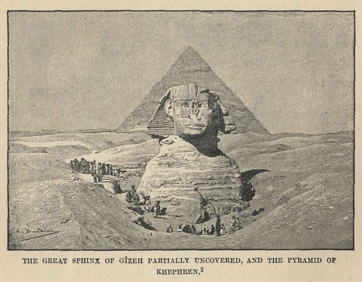 006.jpg the Great Sphinx of Gzeh Partially Uncovered,
And the Pyramid of Khephren 
