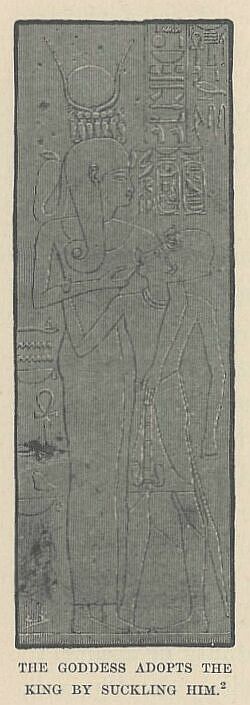 028.jpg the Goddess Adopts The King by Suckling Him 

