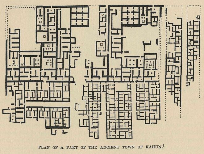 104.jpg Plan of a Part Of the Ancient Town Of Kahun 
