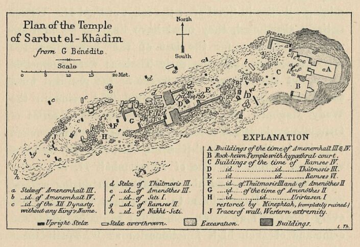 334.jpg Plan of the Temple Of Sarbut El Khadim 

