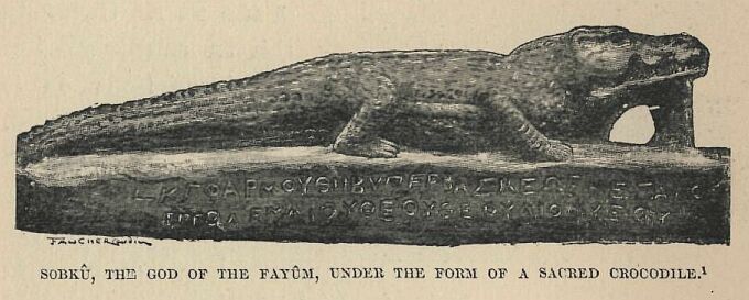 387.jpg Sobk, the God of The Faym, Under The Form Of A
Sacred Crocodile 
